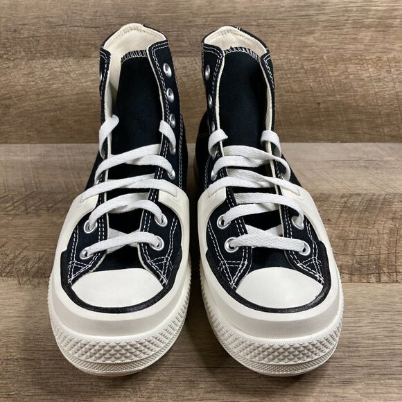 Converse Chuck Taylor All Star Construct Workwear Black Platform Womens 8.5 NEW - Picture 3 of 9